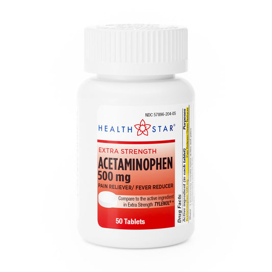 ACETAMINOPHEN, TAB 500MG (50/BT 12BT/CS)