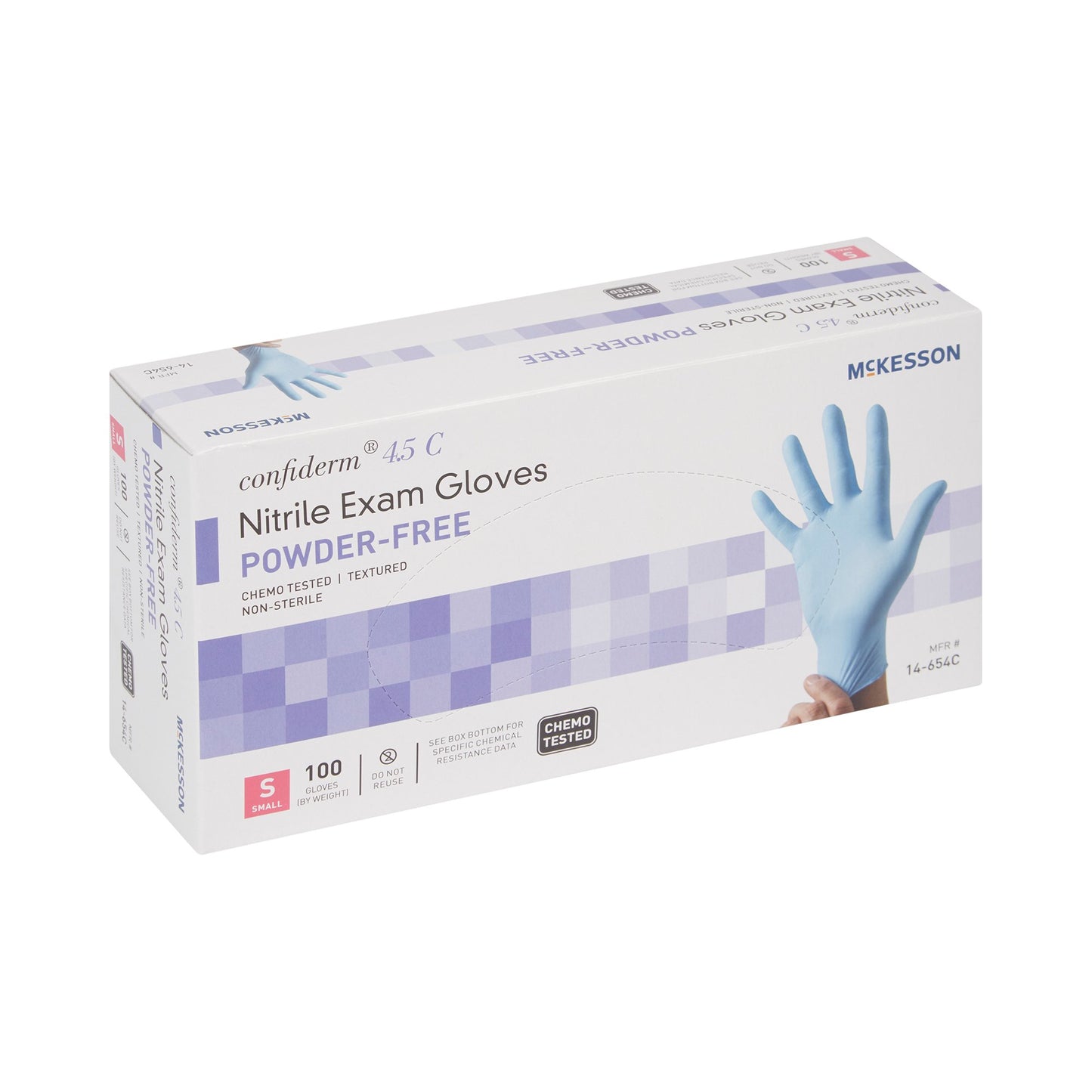 GLOVE, EXAM NTRL SM N/S CHEMO4.5C