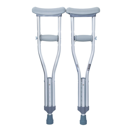 CRUTCH, ALUM PUSH BUTTON ADJ PED 175LB