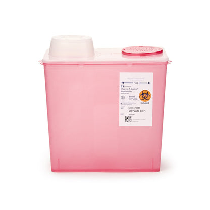 CONTAINER, SHARPS RED 8QT