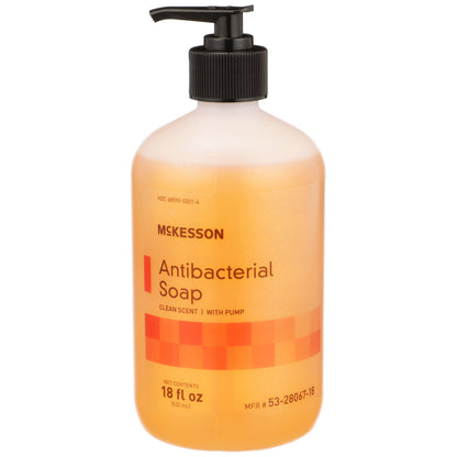 SOAP, MCKESSON ANTIB BENZETHONIUM CHLORIDE PUMP 18OZ