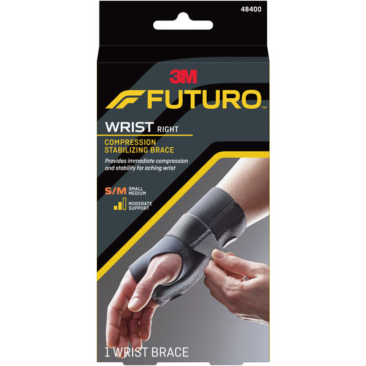 WRIST SUPPORT, COMPRESSION RTHND SM/MED