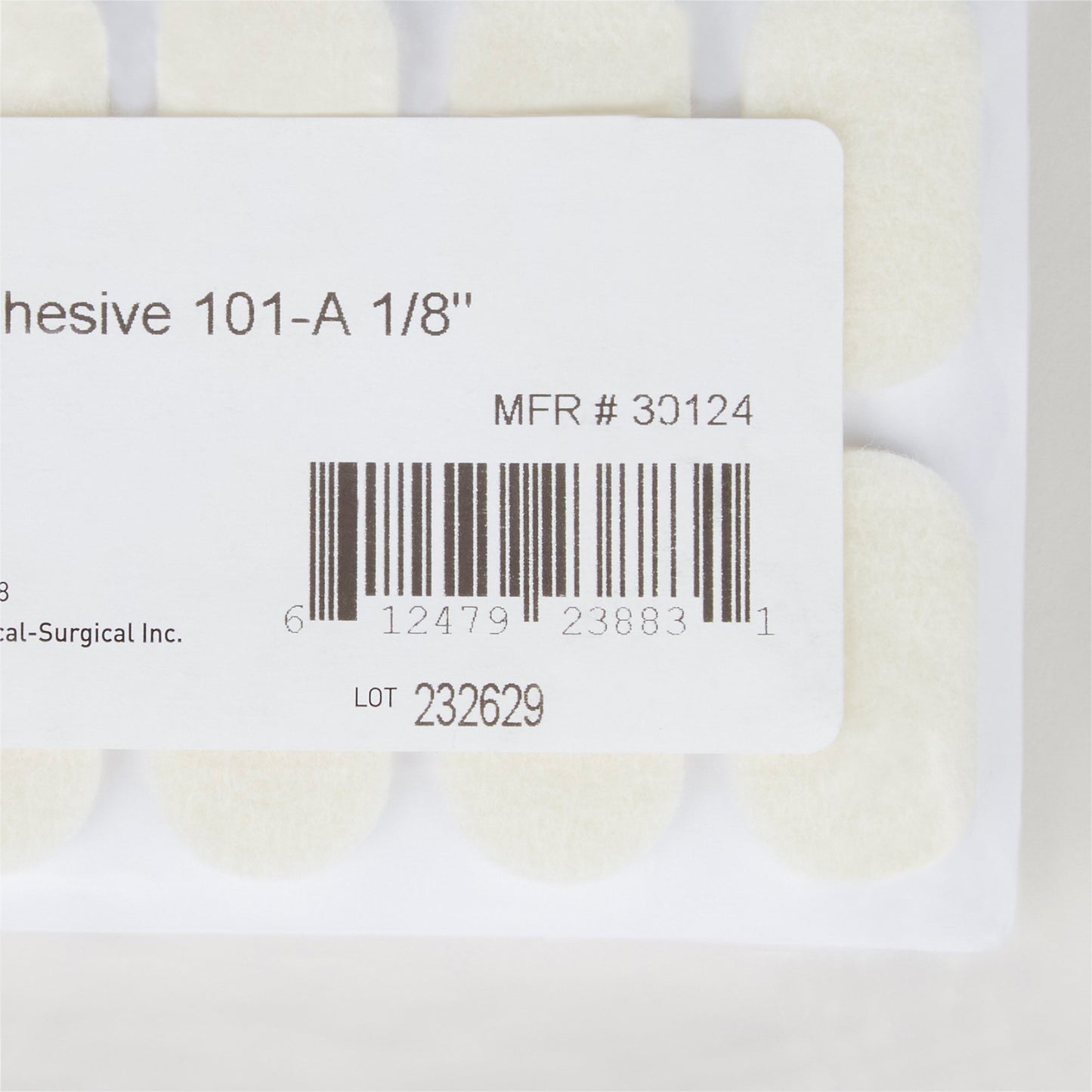 PEDI-PAD, FELT ADH WHT #101-A-8"