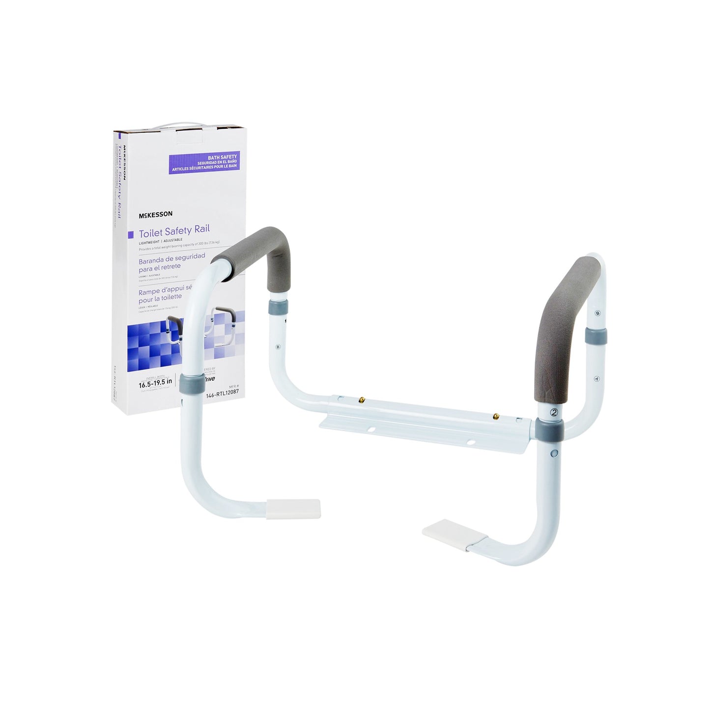 RAIL, TOILET SAFETY ADJ WIDTH16.5"-19.5"