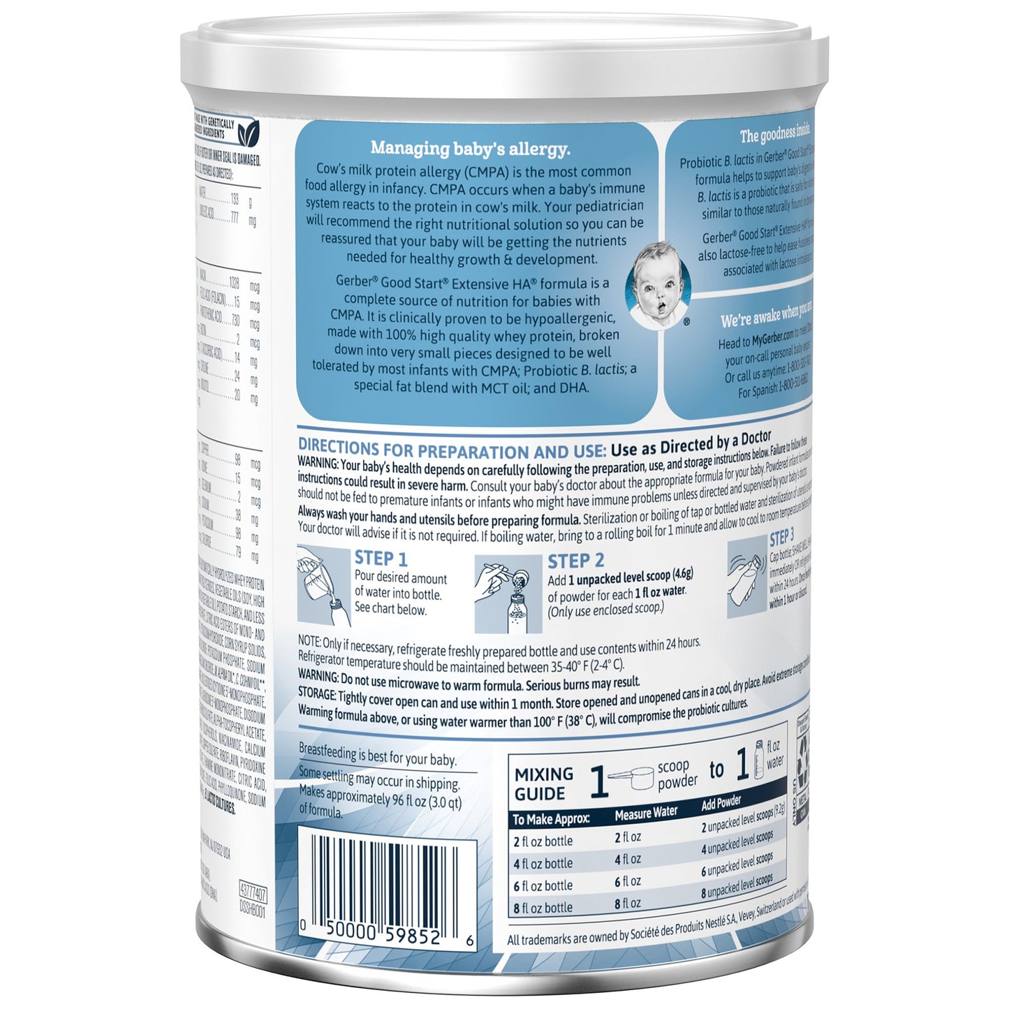 FORMULA, POWDER EXTENSIVE HA UNFLAVORED