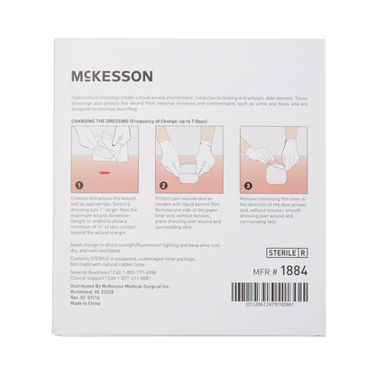 DRESSING, HYDROCOLLOID THIN STR 6"X6"