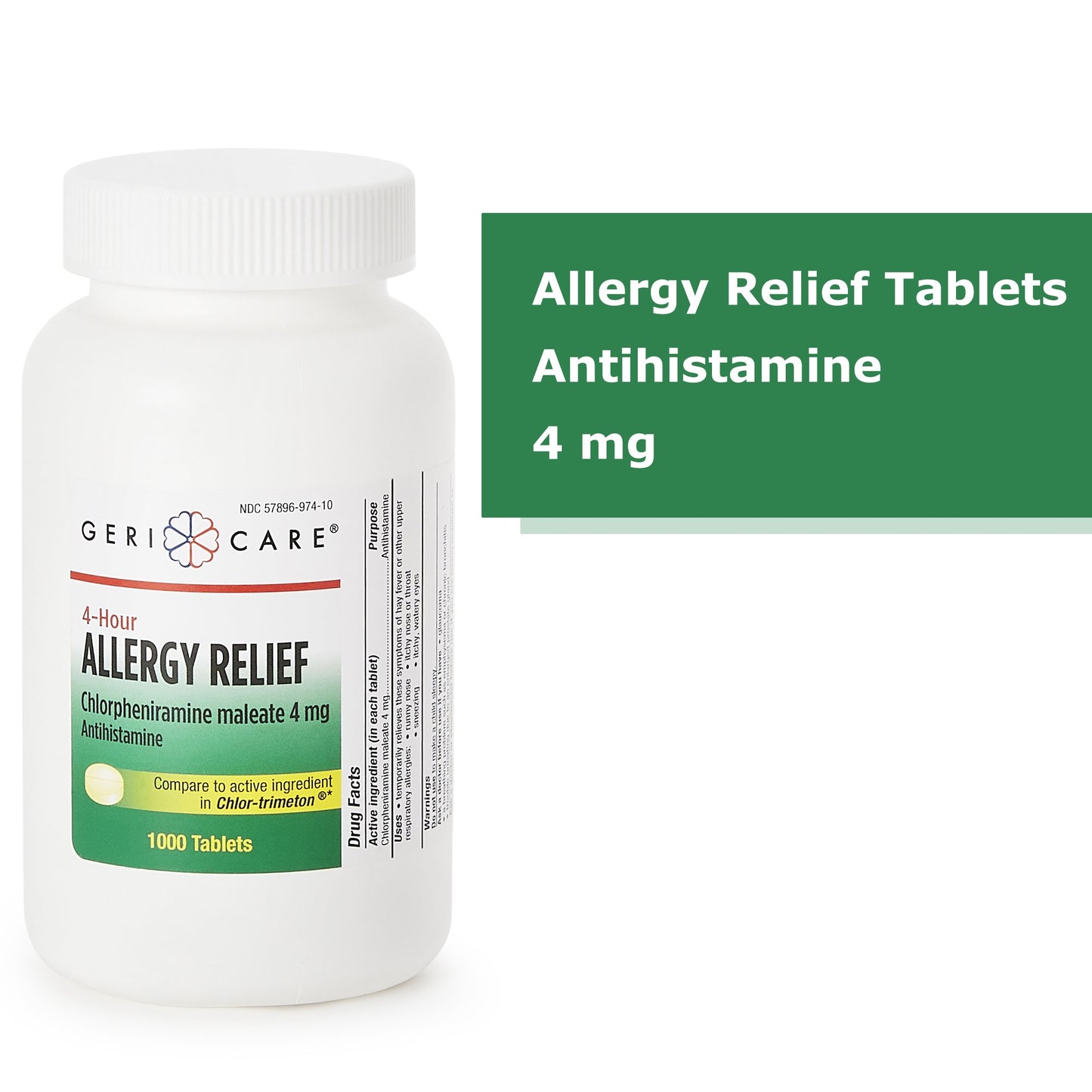 CHLORPHENIRAMINE MALEATE, TAB4MG