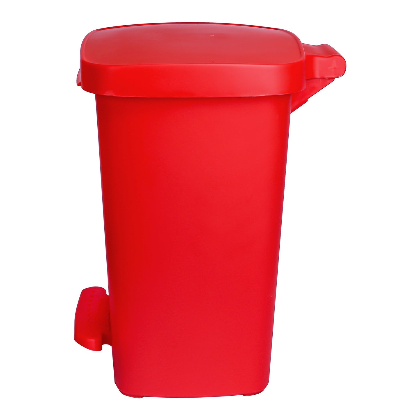 WASTECAN, STEP-ON RECTGL PLASRED 32QT