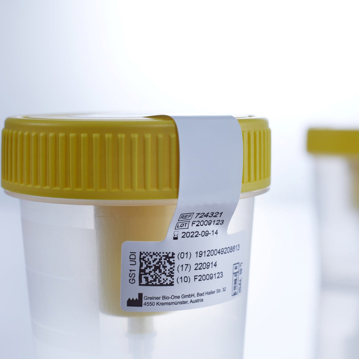 CUP, URINE STR W/INTEGRATED TRANSFER DEVICE