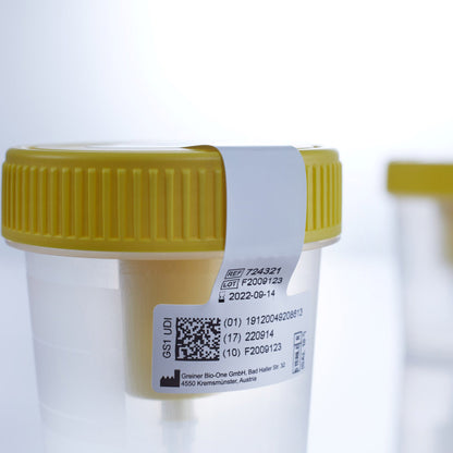 CUP, URINE STR W/INTEGRATED TRANSFER DEVICE
