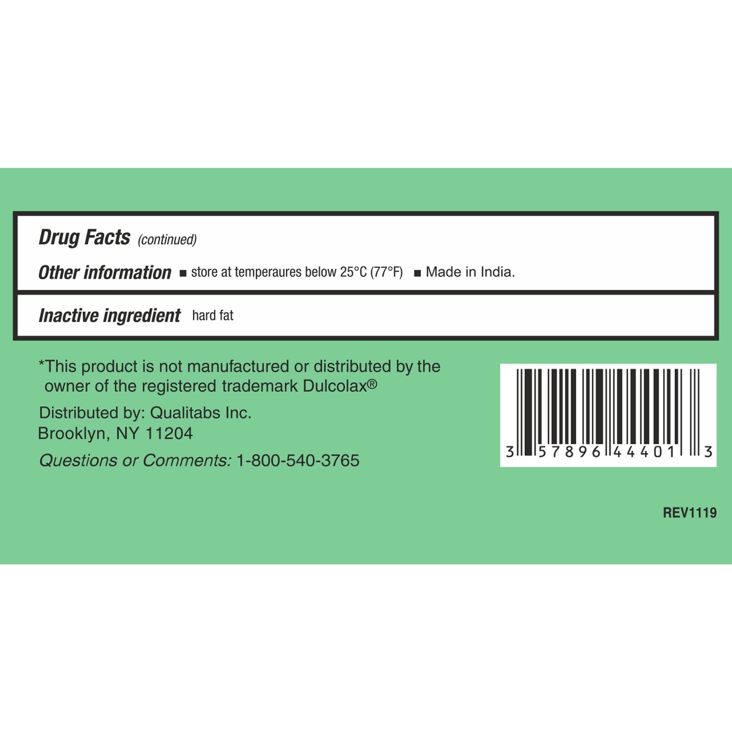 BISACODYL, SUP 10MG