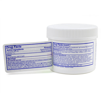 CREAM, PAIN RELIEF W/LIDOCAINEMENTHOL 4.0OZ