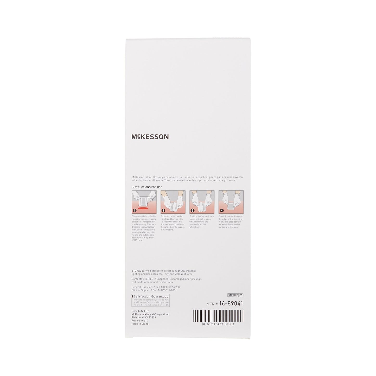 DRESSING, ISLAND BORDER-GAUZESTR LF 4X10"