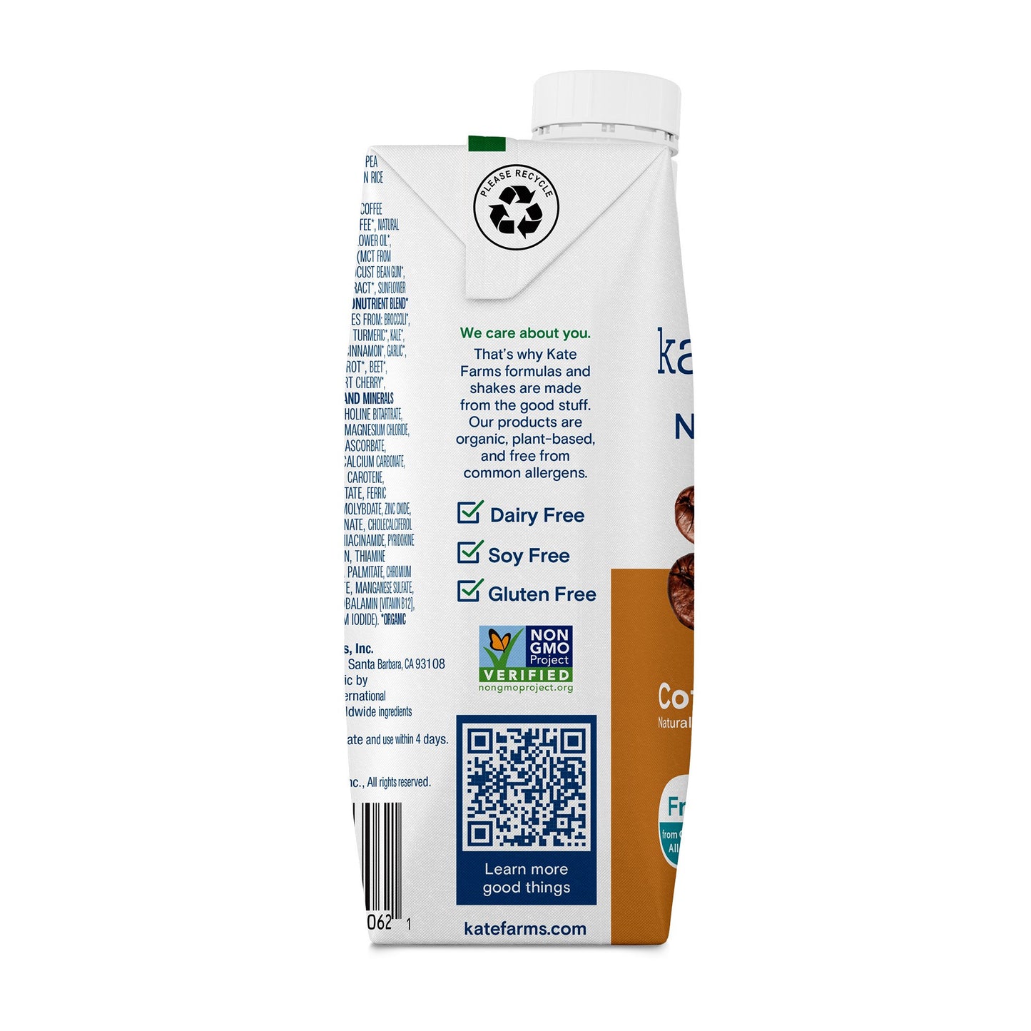 SHAKE, NUTRITION KATE FARMS COFFEE 11 FL OZ 325ML