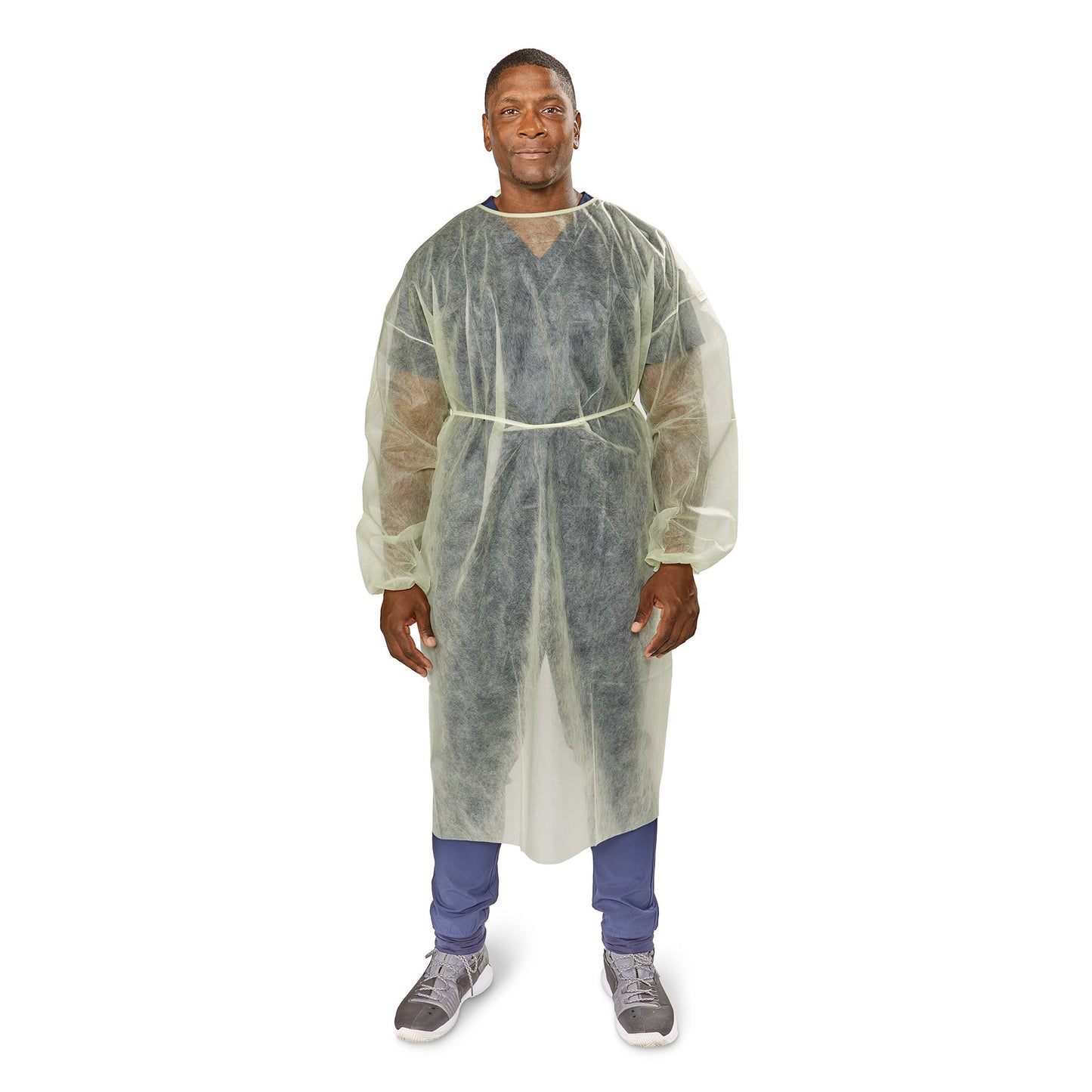 GOWN, ISO FULL BACK ELAS WRISTSBPP NR OSFM