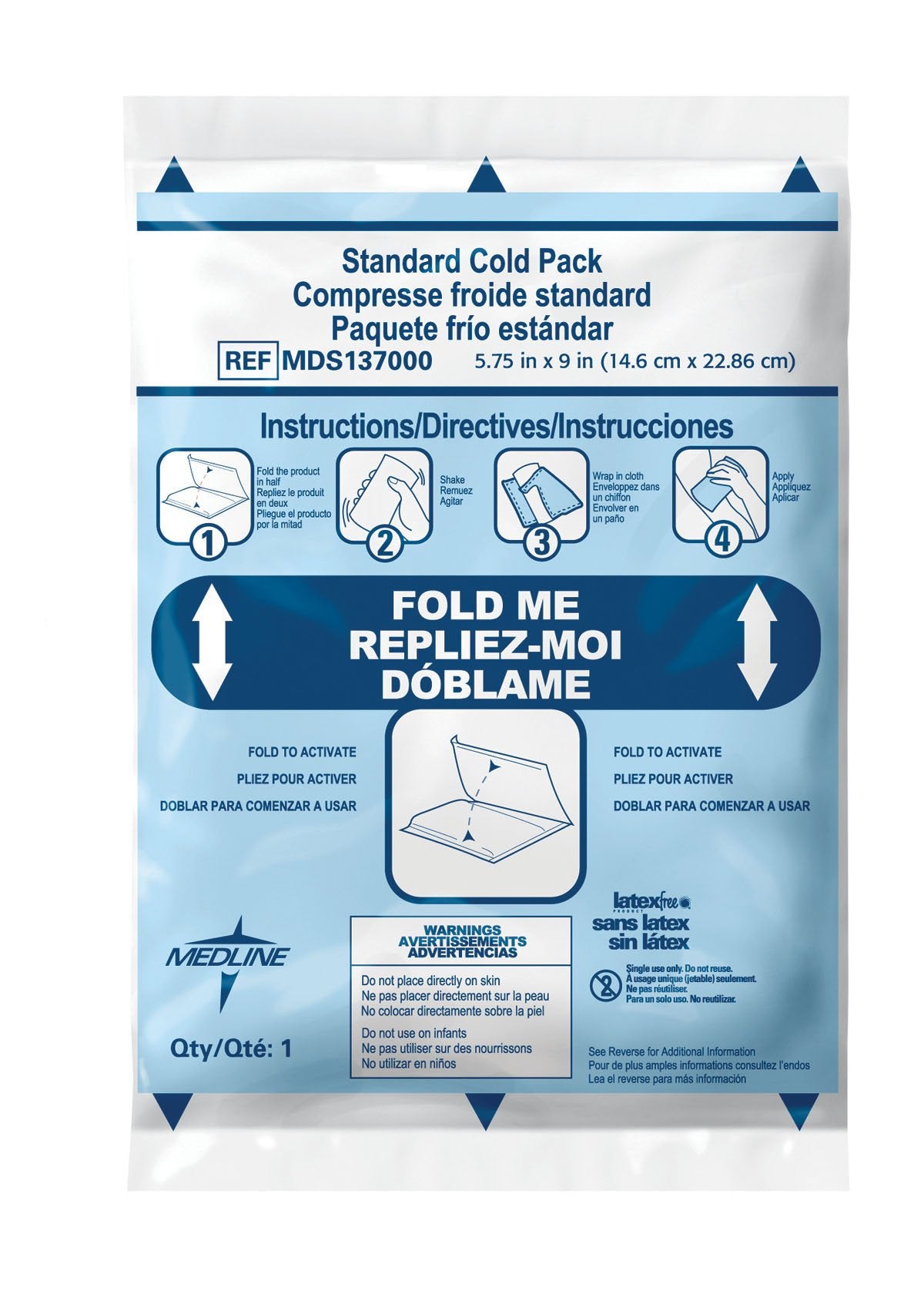 COLD PACK, INSTANT 5 3/4X9"