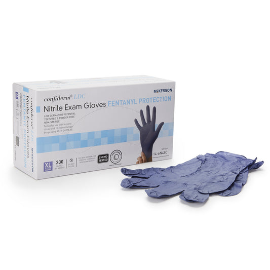 GLOVE, EXAM NTRL XL N/S CHEMOLDC BLU