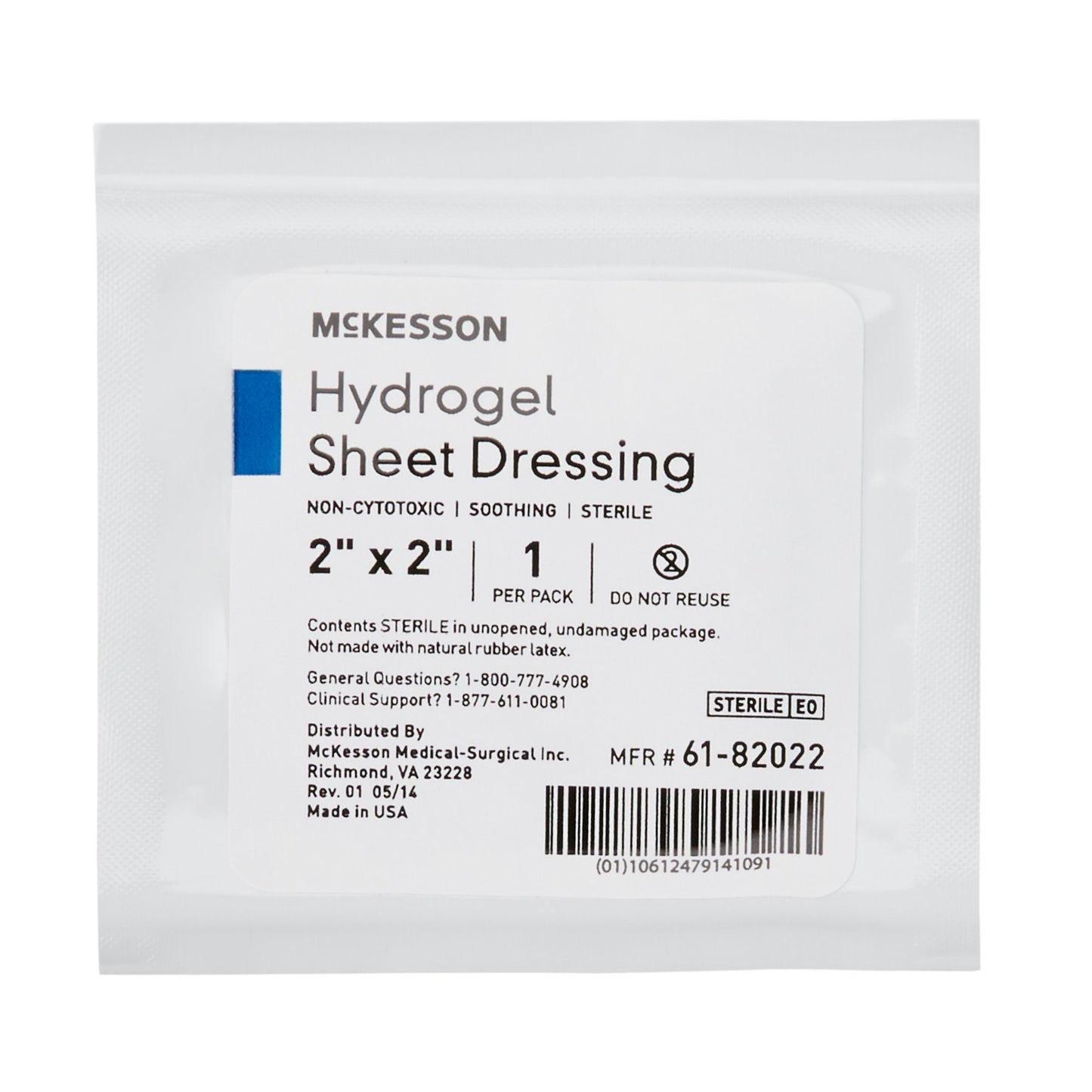 DRESSING, HYDROGEL SHEET STR LF 2X2