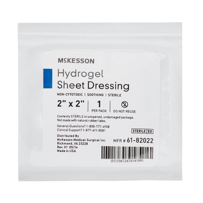 DRESSING, HYDROGEL SHEET STR LF 2X2