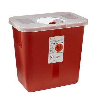 CONTAINER, SHARPS RED 2GL W/LID