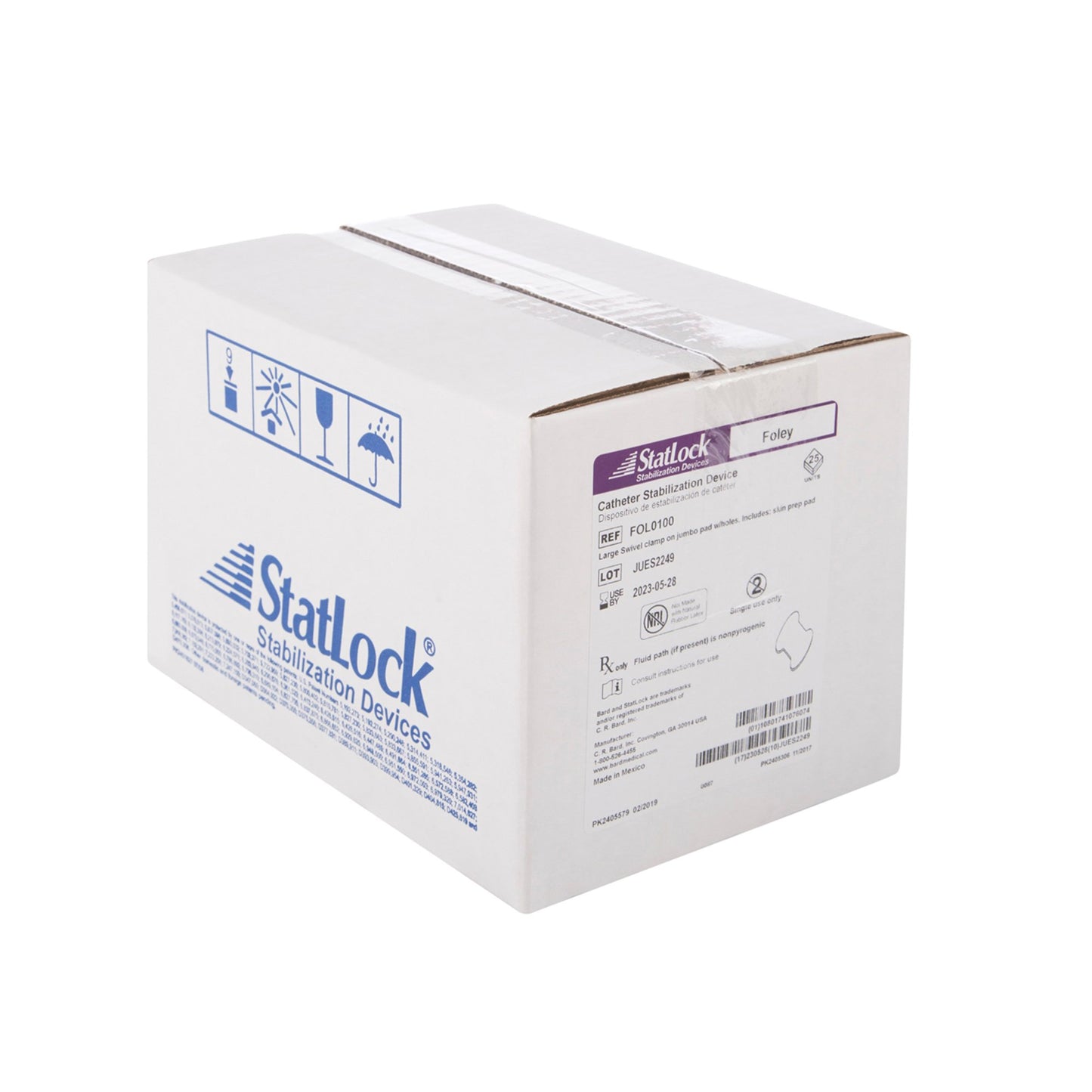 CATH SECURE, STATLOCK FOLEY SWIVEL SIL PET