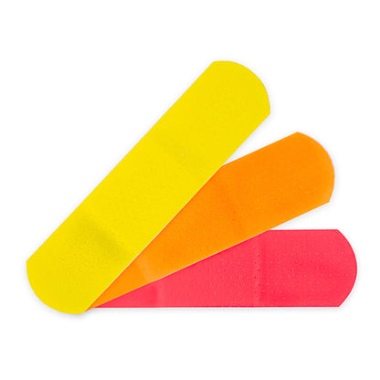 BANDAGE, ADHSV MCKID NEON STRIP 3/4"X3"