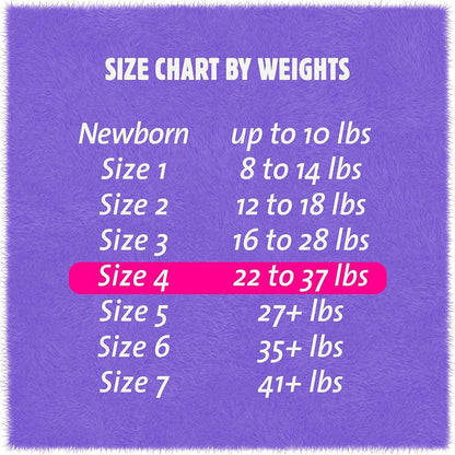 DIAPER, BABY CUTIES PREVAIL 33-37LBS SZ4