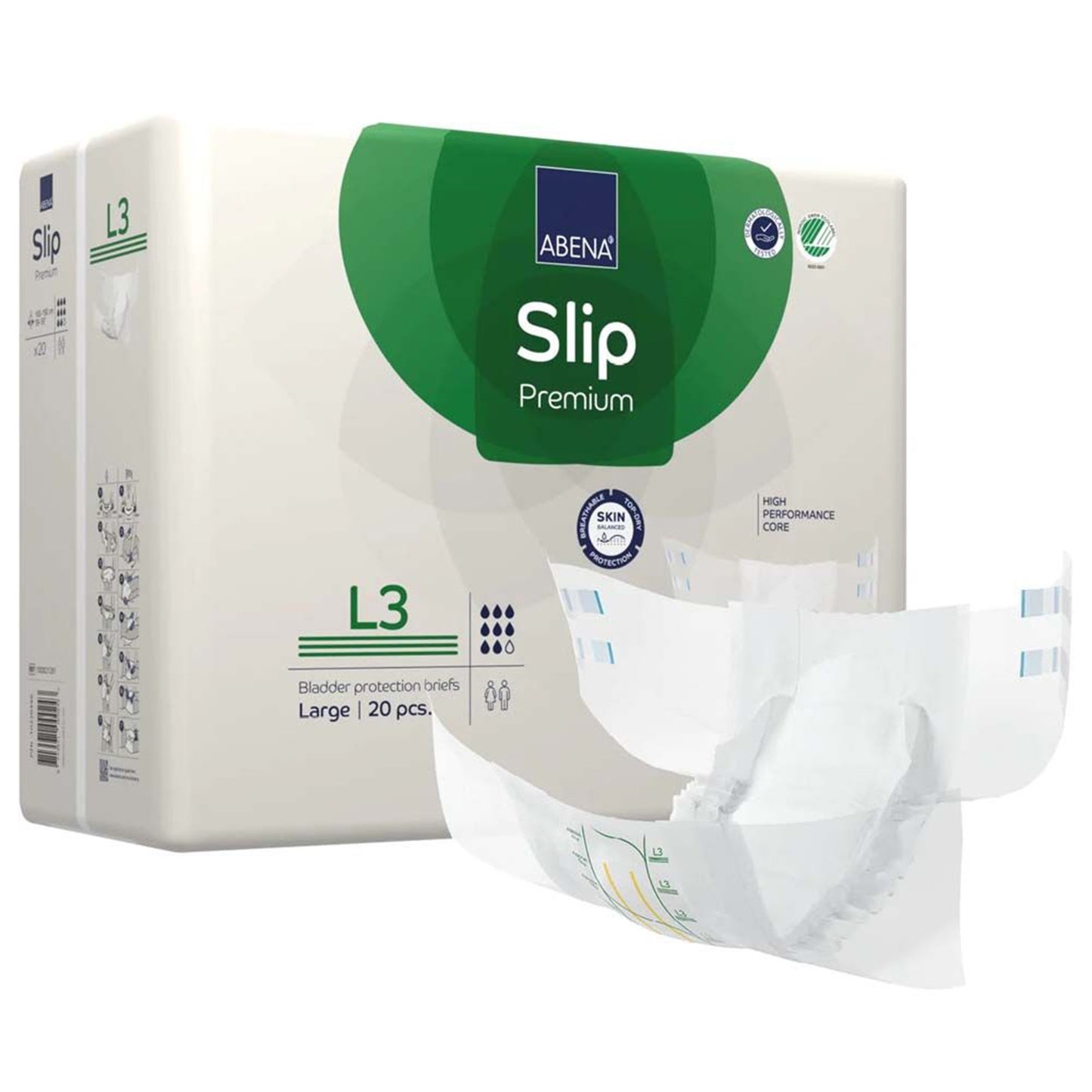 BRIEF, INCONT ABENA SLIP PREMADLT L3 LG