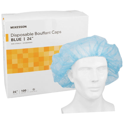 CAP, BOUFFANT LF SB BLU 24"