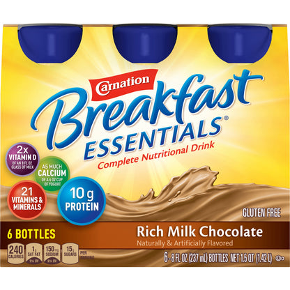 CARNATION, BRKFST ESSENTIALS RTD MILK CHOCOLATE