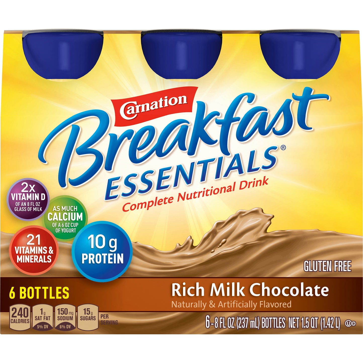 CARNATION, BRKFST ESSENTIALS RTD MILK CHOCOLATE