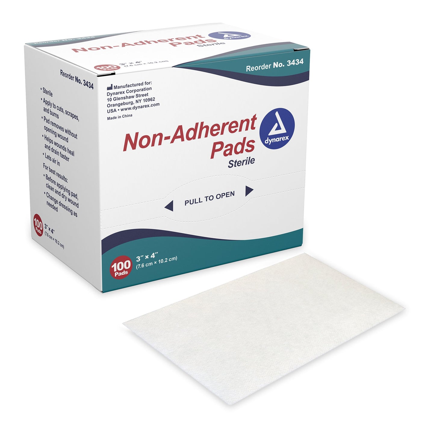 PADS NON-ADHERANT STER 3X4