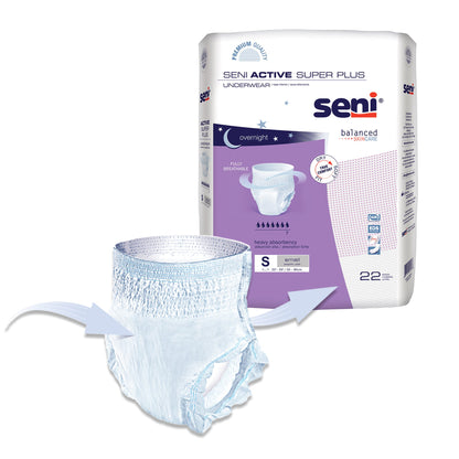 UNDERWEAR, INCONT ACTIVE SUPER+ SM 22"-33"