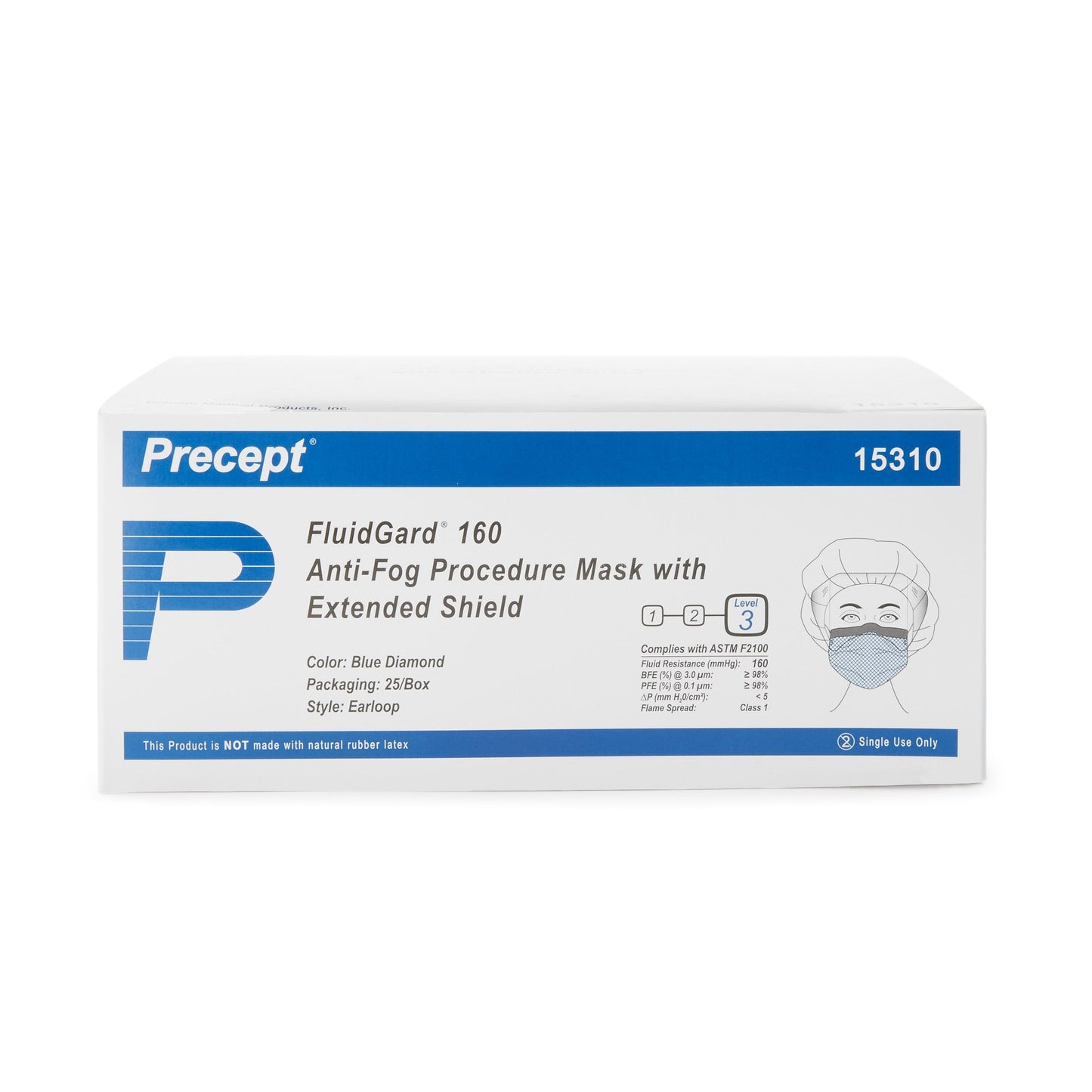 MASK, PROC W/EYESHLD LOOPS ASTM3 ANTIFOG