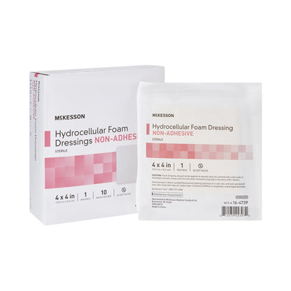 DRESSING, HYDROCELLULAR NON-ADH STR FOAM 4"X4"
