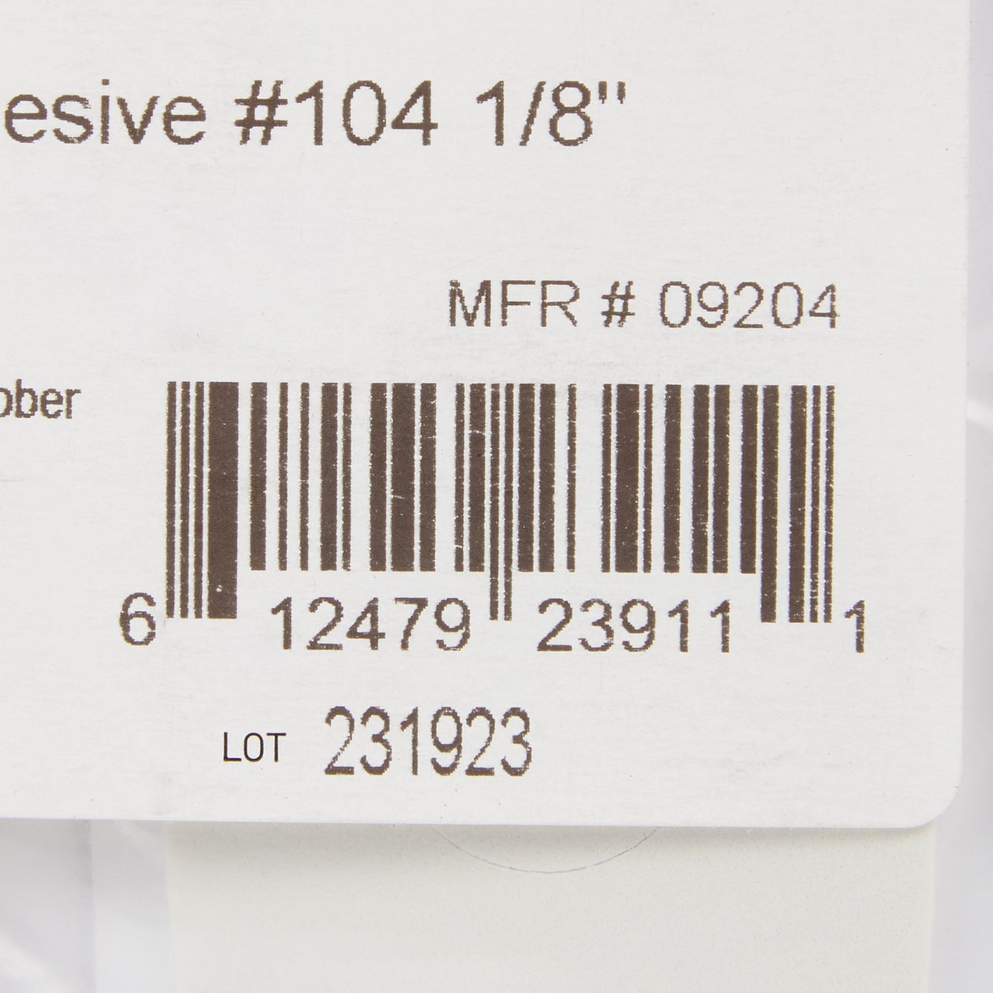 PEDI-PAD, FOAM ADH WHT #104-1//8"