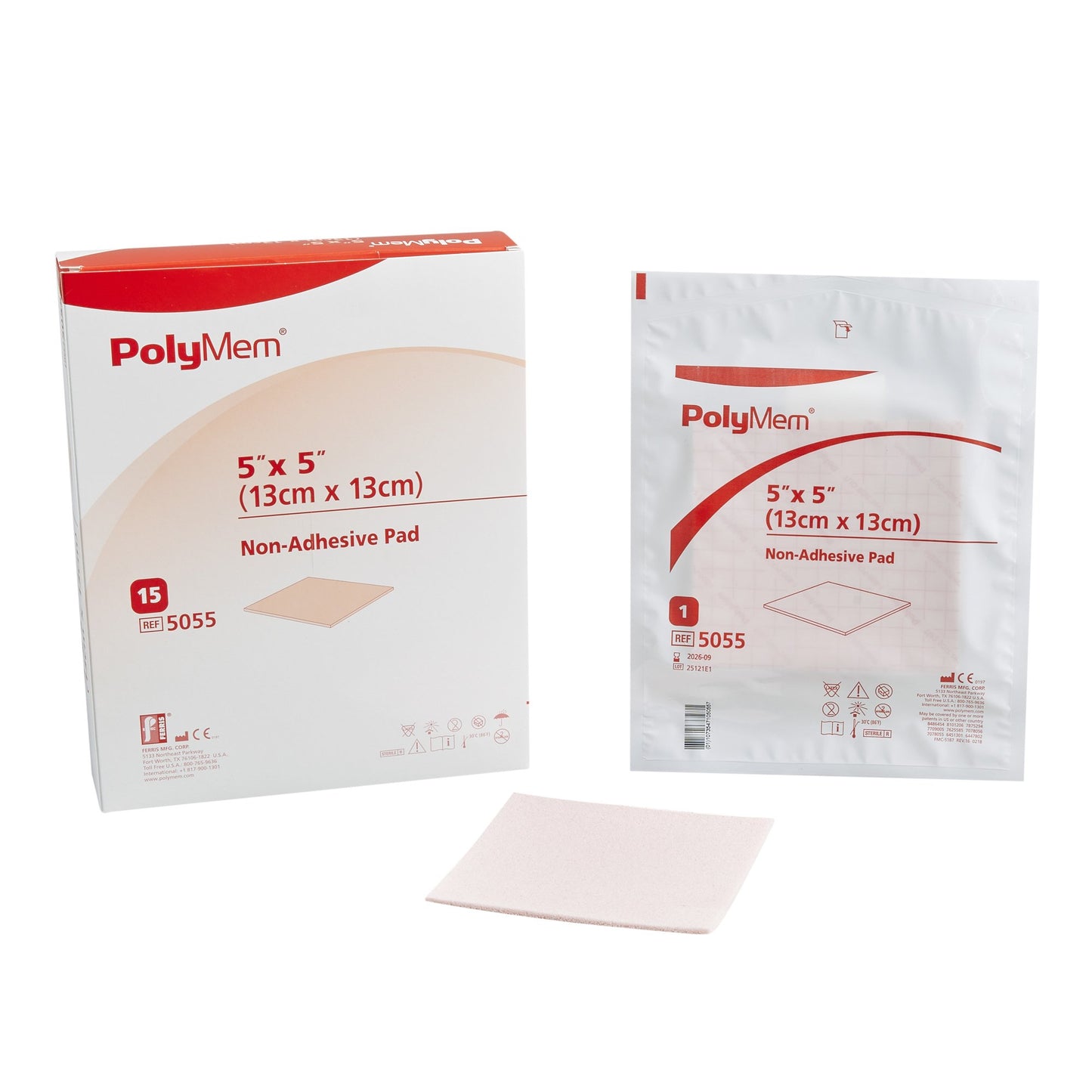 DRESSING, POLYMEM WND CARE 5X5"