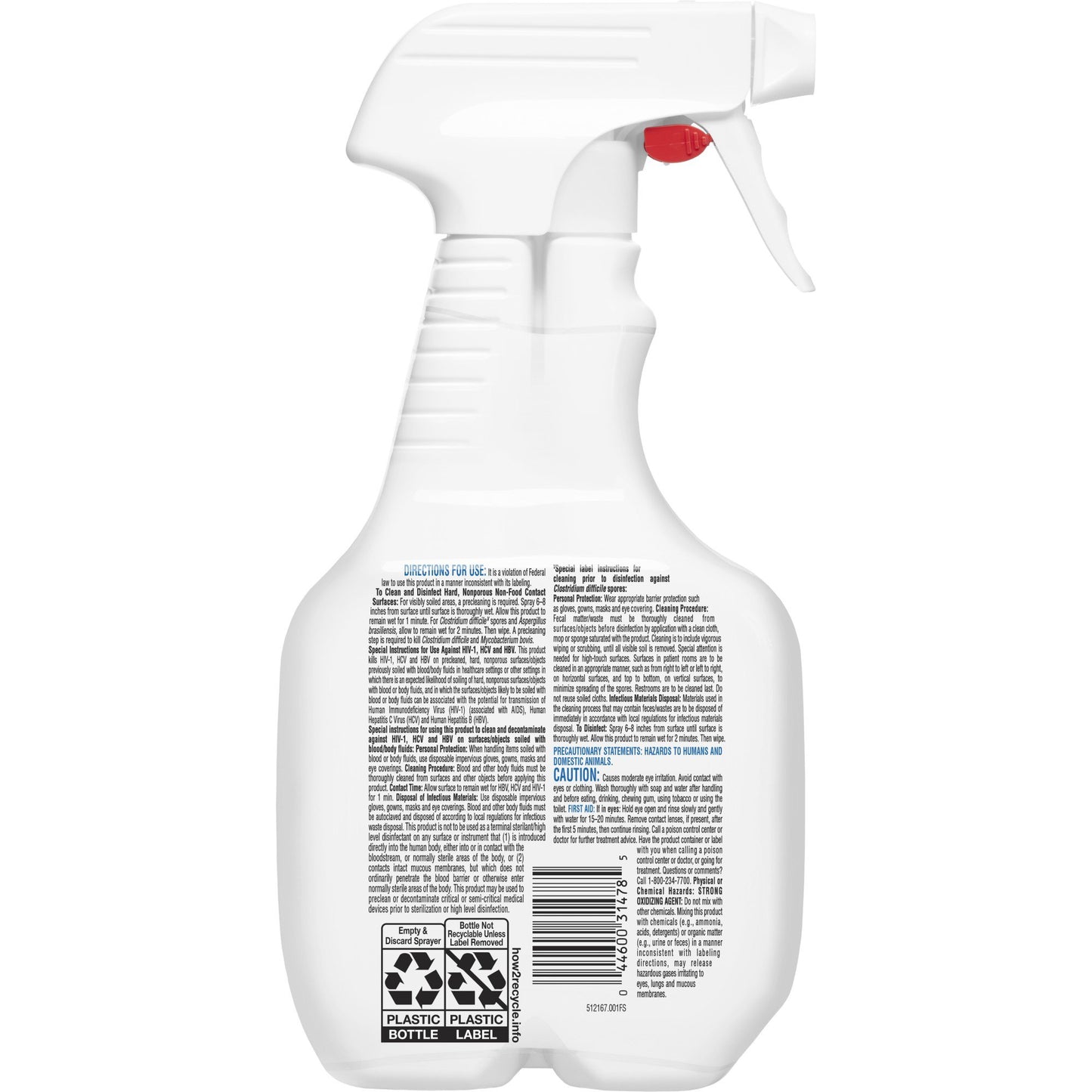 DISINFECTANT, CLOROX CLINICALLIQ SPR 320Z