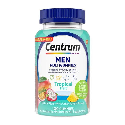 CENTRUM, GUMMIES MEN ASTD NATFRUIT FLAVORS