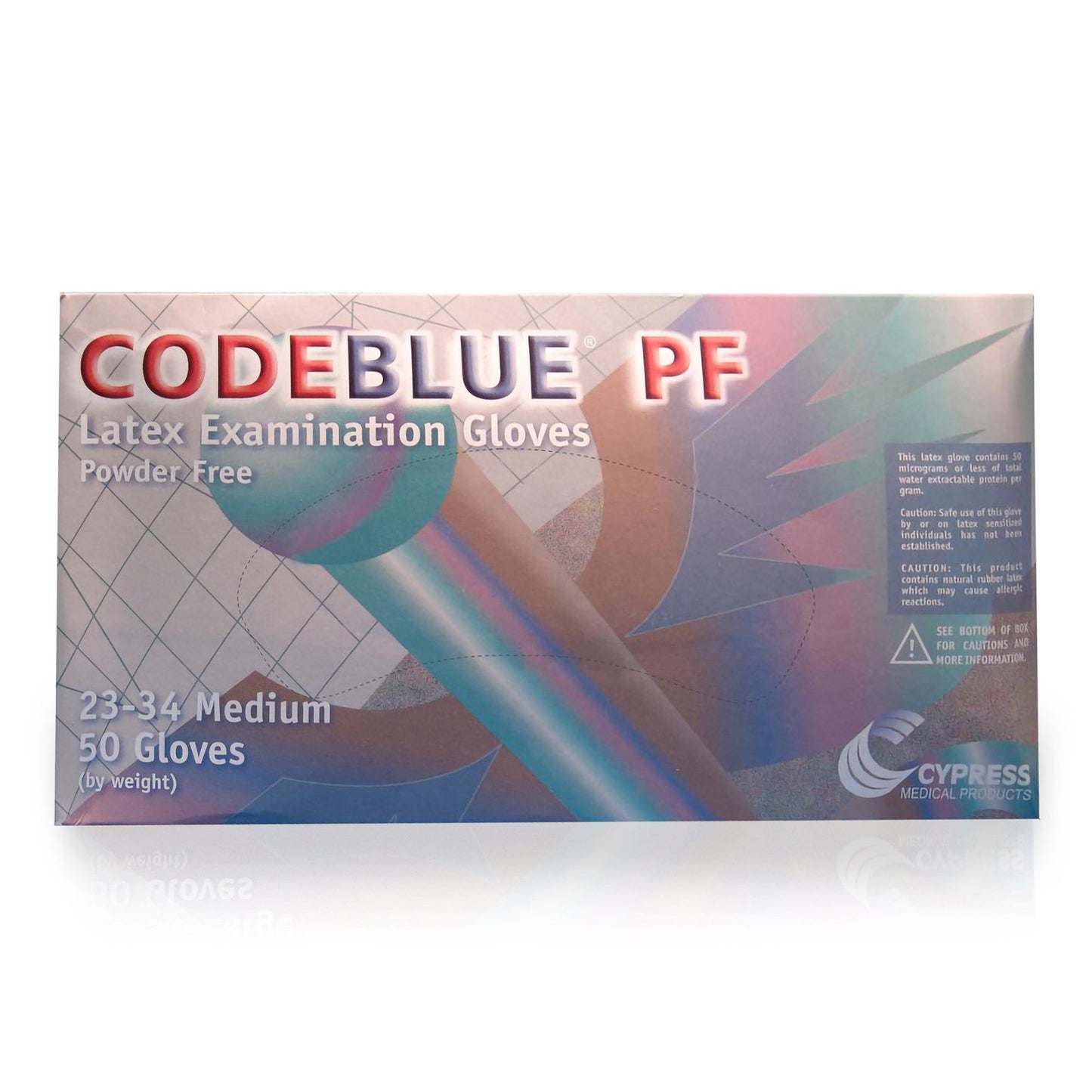 GLOVE, EXAM LTX MED N/S EXTCFCODEBLUE