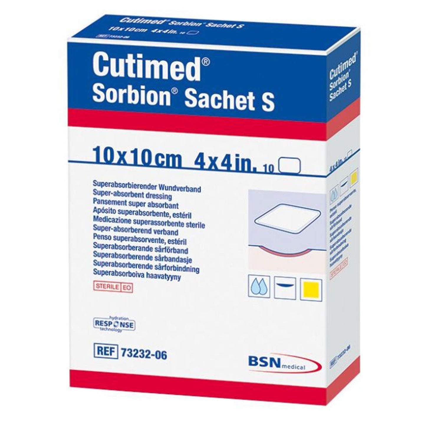 DRESSING, SORBION SACHET 4"X4"