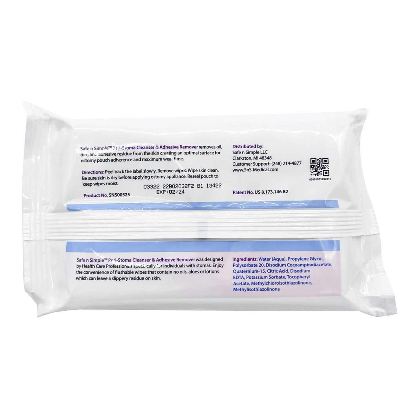 WIPE, ADHSV REMOVER PERI-STOMA