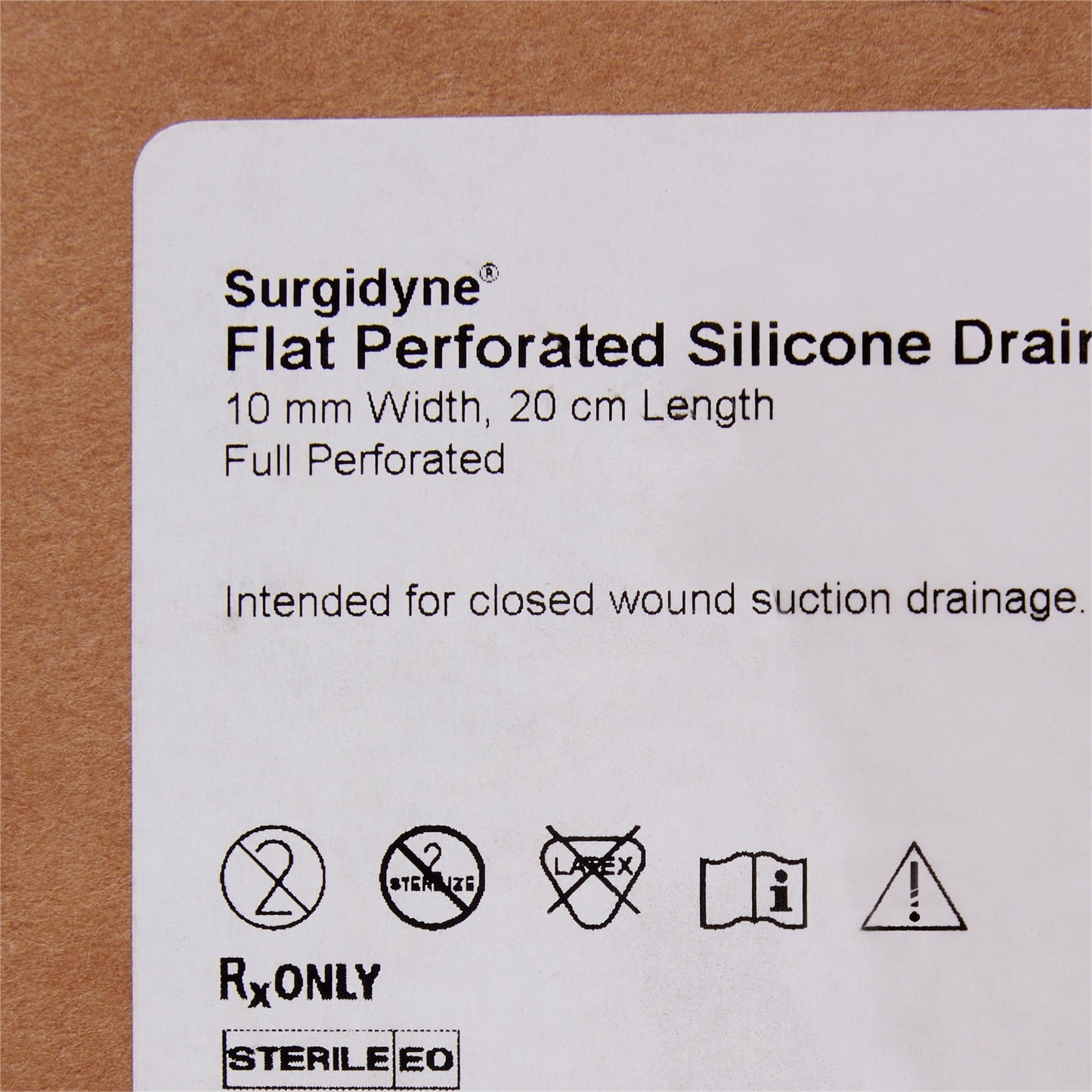DRAIN, HUBLESS FLT 3/4 PERF 10MMX20CM