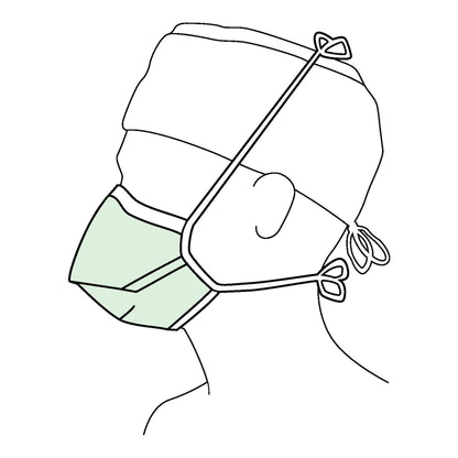 MASK, SURG TIES NR DUCK