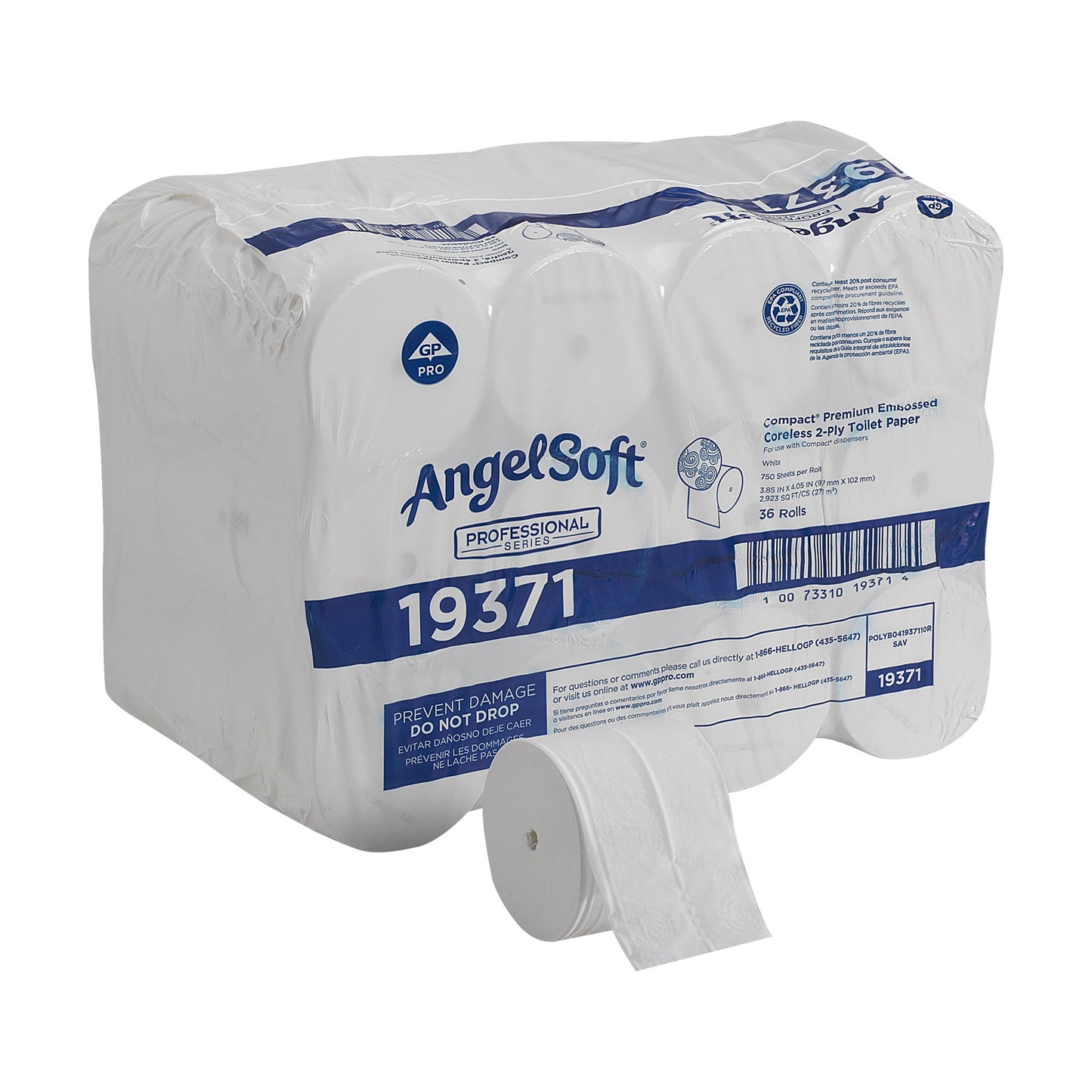 TISSUE, TOILET COMPACT 2 PLY