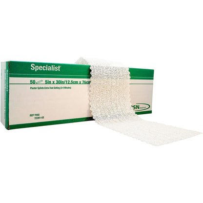 SPLINT, PLASTER CAST SPEC XFAST WHT 5"X30"