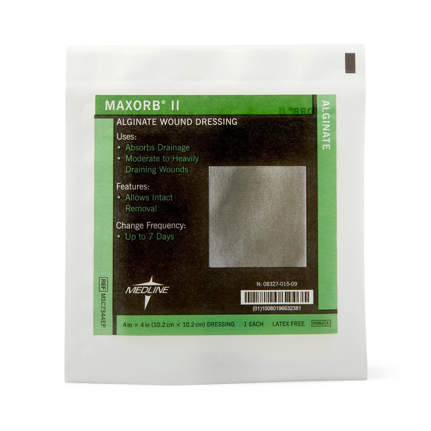 DRESSING, MAXORB II ALGINATE 4"X4"