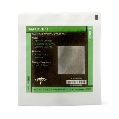 DRESSING, MAXORB II ALGINATE 4"X4"