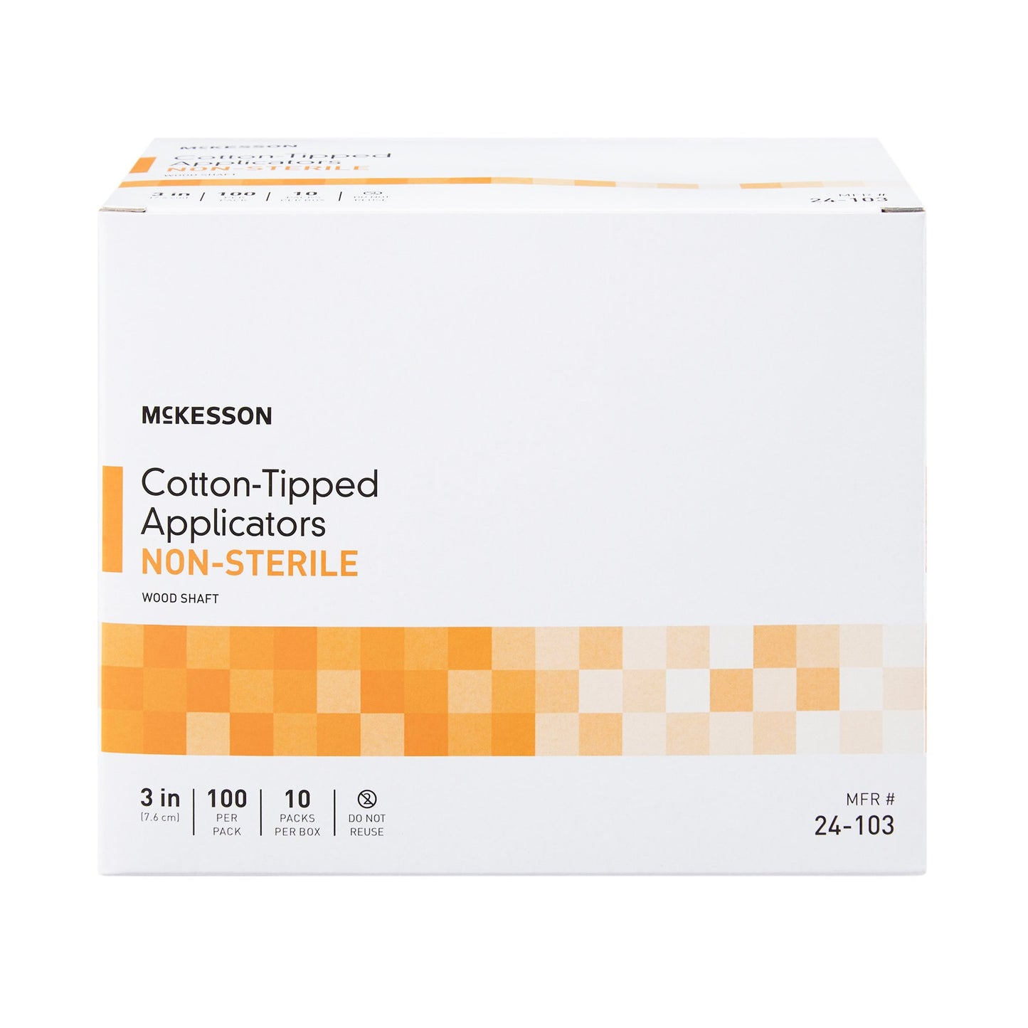 APPLICATOR, COTTON TIP N/S 3"