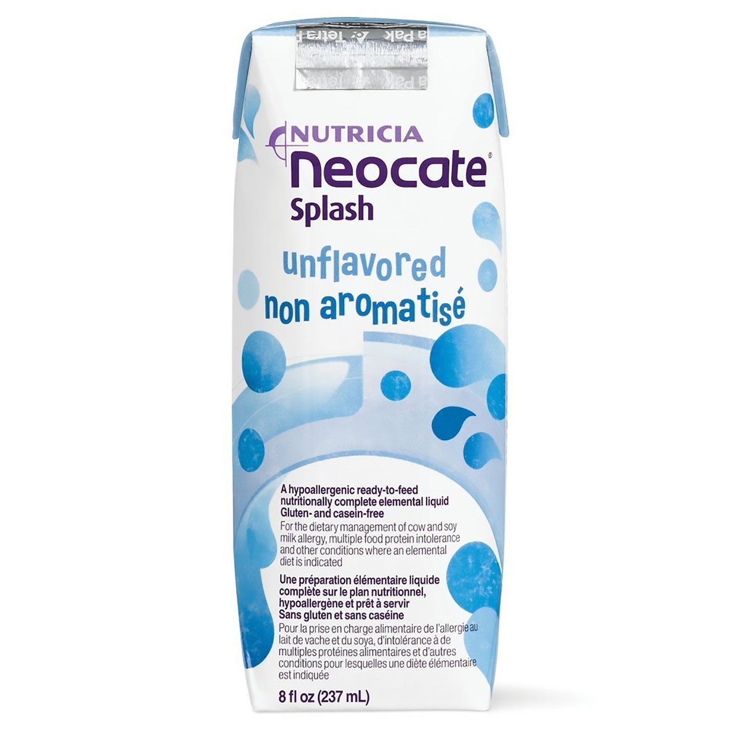 NEOCATE SPLASH, FORMULA F/FEEDING TUBE UNFLAV 8OZ